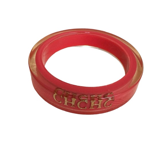 Carolina Herrera Jewelry - Carolina Herrera Pink Resin Bangle Bracelet
